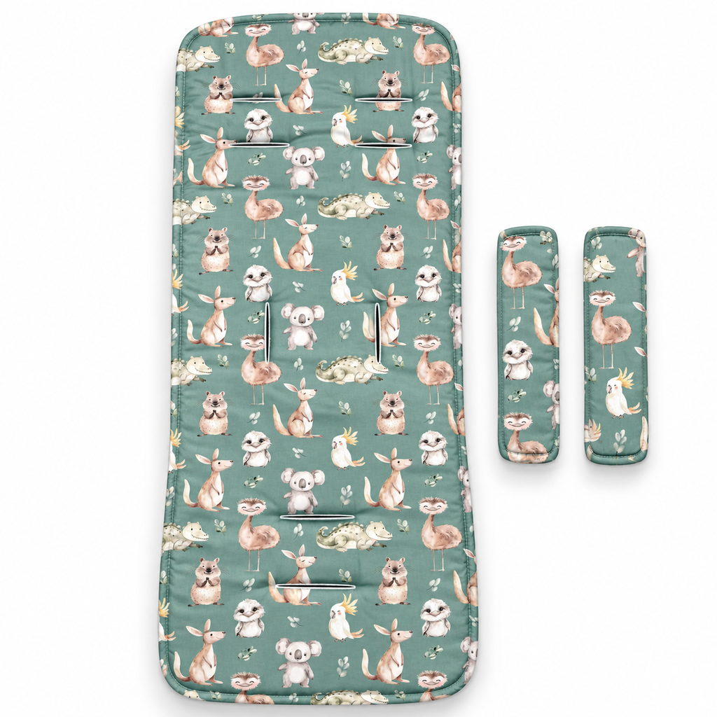 Australian Animal Reversible Pram Liner