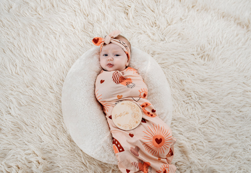 Love Bug Jersey Gift Set Swaddle with accessories Love Bug Jersey Set