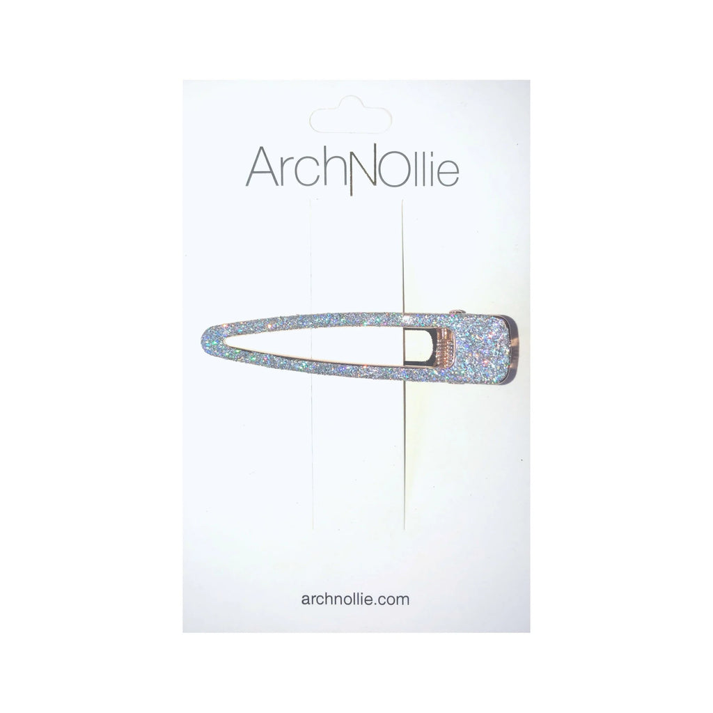 Academy Silver glitter clip