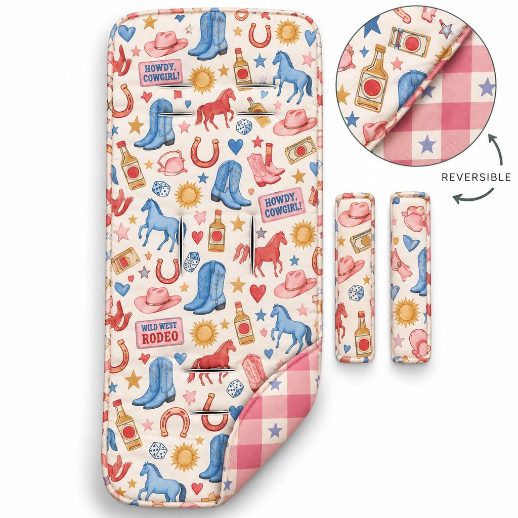 Pink Pony Club Reversible Pram Liner