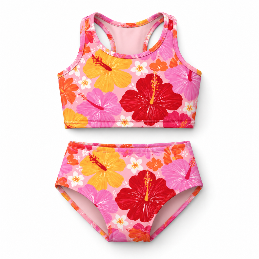 Active Swim - Hibiscus Print