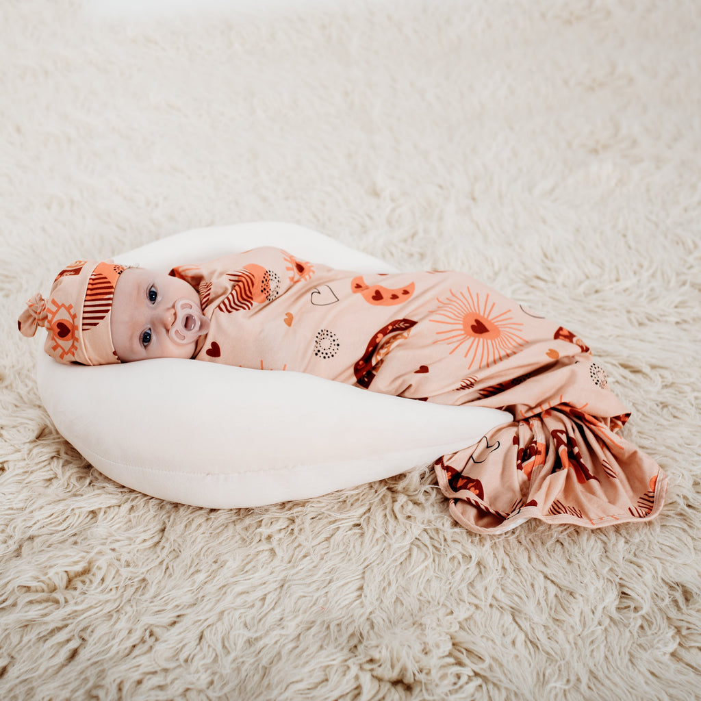 Love Bug Jersey Gift Set Swaddle with accessories Love Bug Jersey Set
