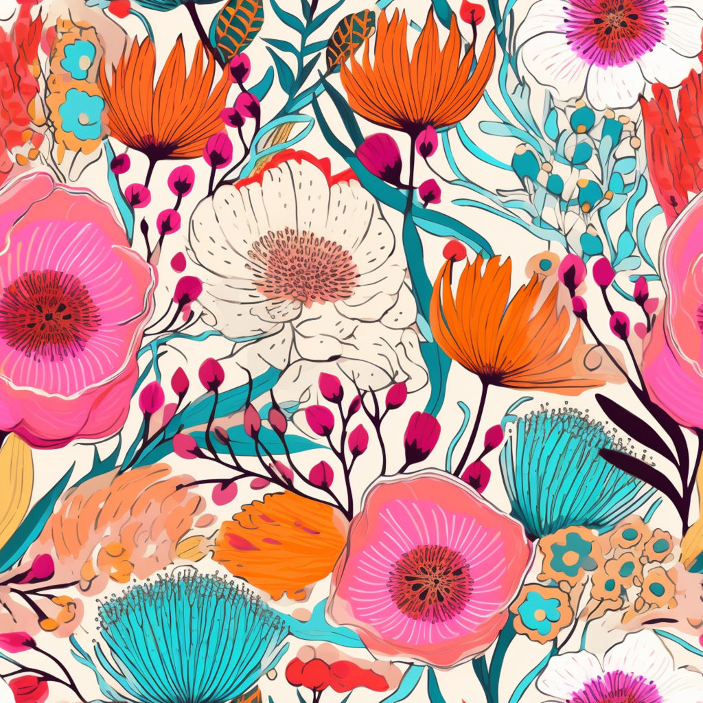 Australian Florals Reversible Pram Liner