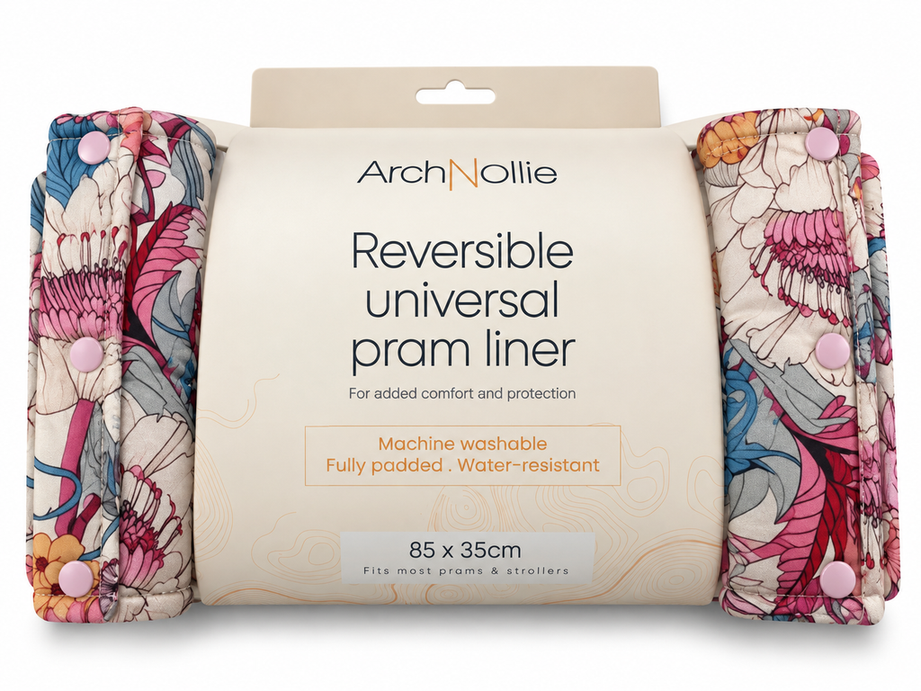 Australian Florals Reversible Pram Liner