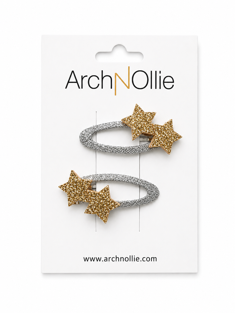 Double Star Snap Set - Gold