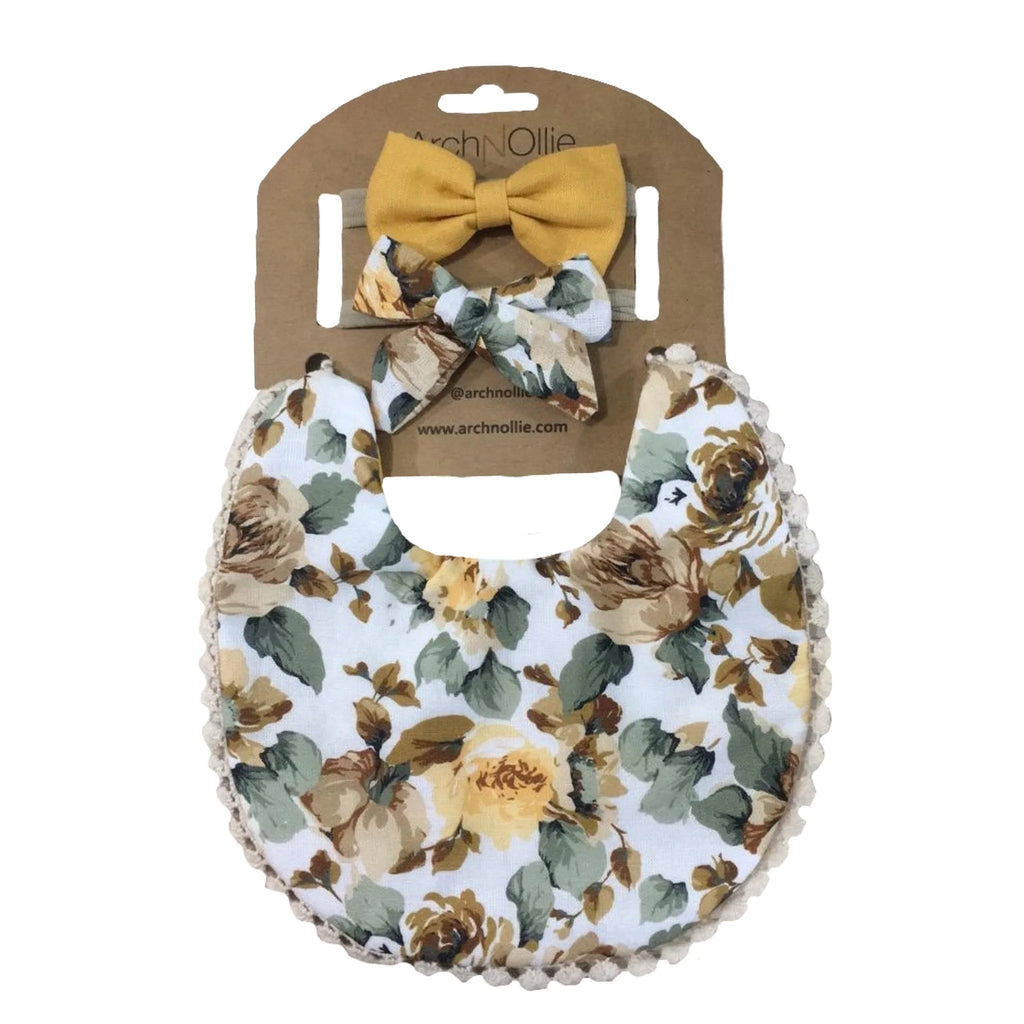 Bib & Bow Set - Emily