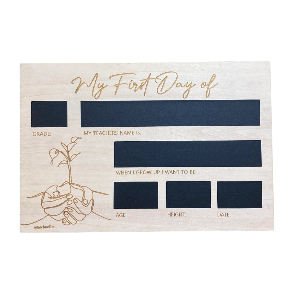 Growing Reversible First Day / Last day Memory boards Growing