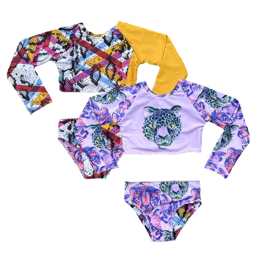 Snake Cheater Reversible LS Bikini