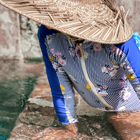 Falling Pansy - Reversible One Piece