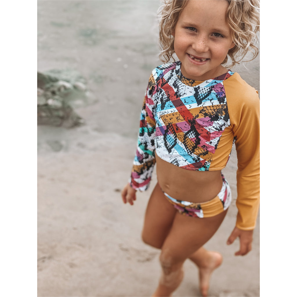 Snake Cheater Reversible LS Bikini