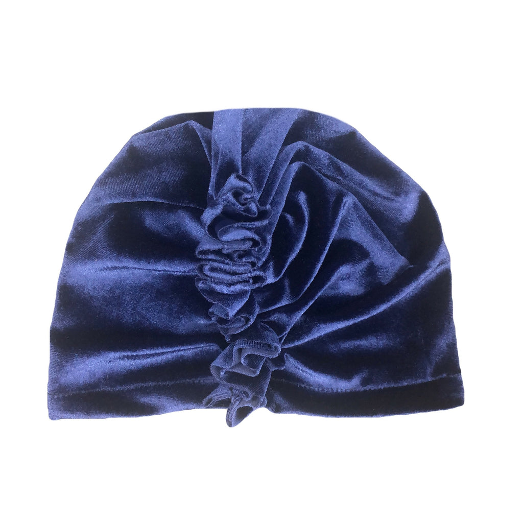 Velvet Ruffle Turban - Multiple colours