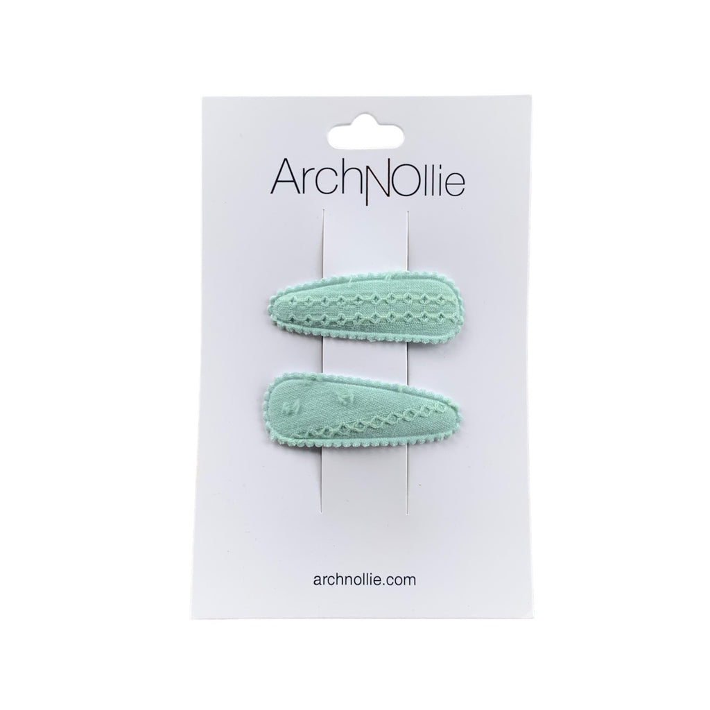 Broderie Anglaise Twin Pack - Sea foam Green