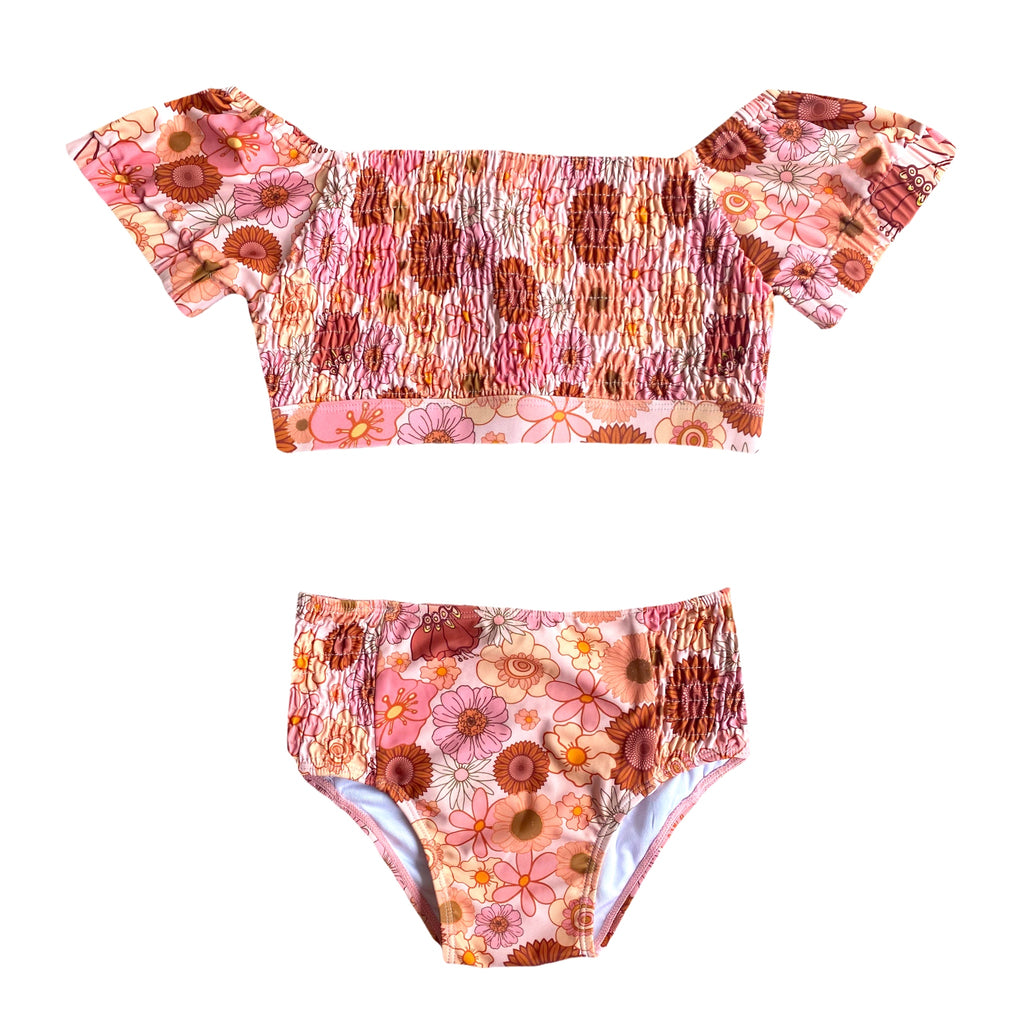 Bardot Bubble Sleeved Bikini