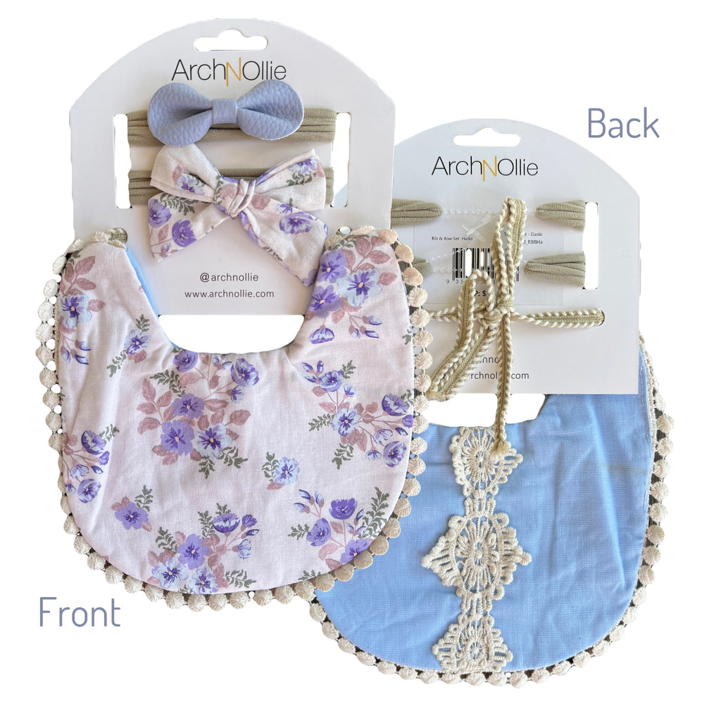 Bib & Bow Set - Harlow