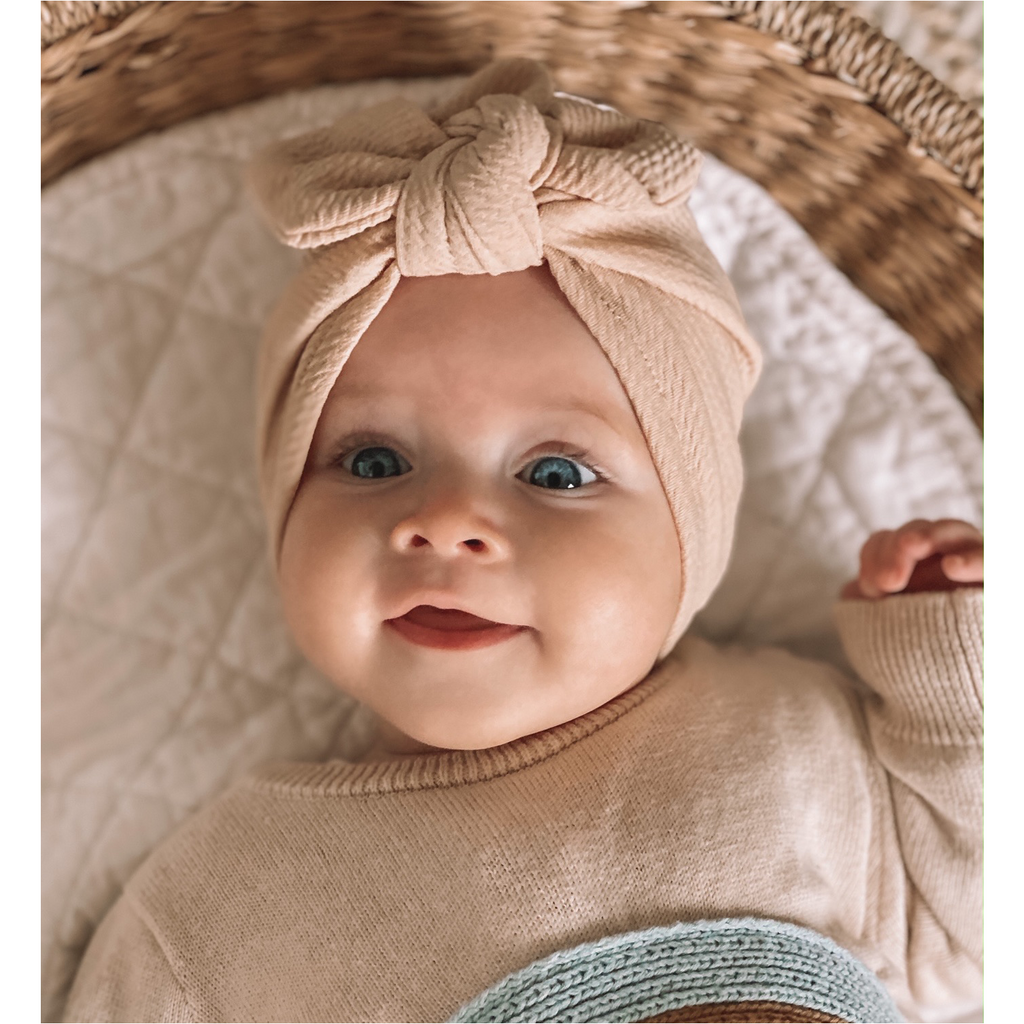 Rippled Bow Turban - Multiple colours