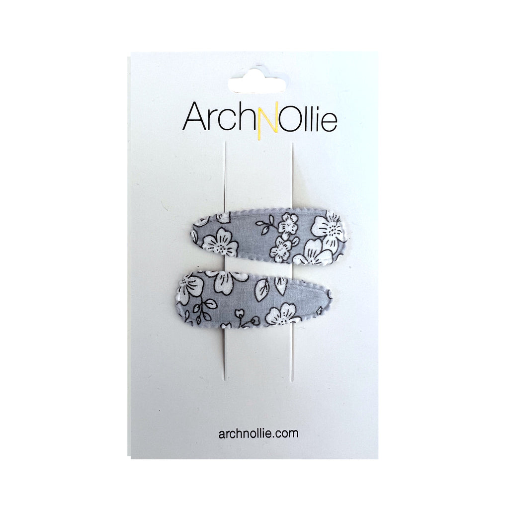 Coco Snaps Twin Pack - Grey Floral