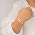 18K Gold Plating Engraved Plate Heart
