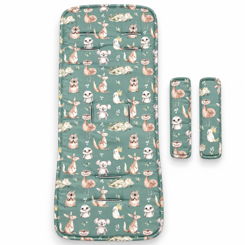 Australian Animal Reversible Pram Liner