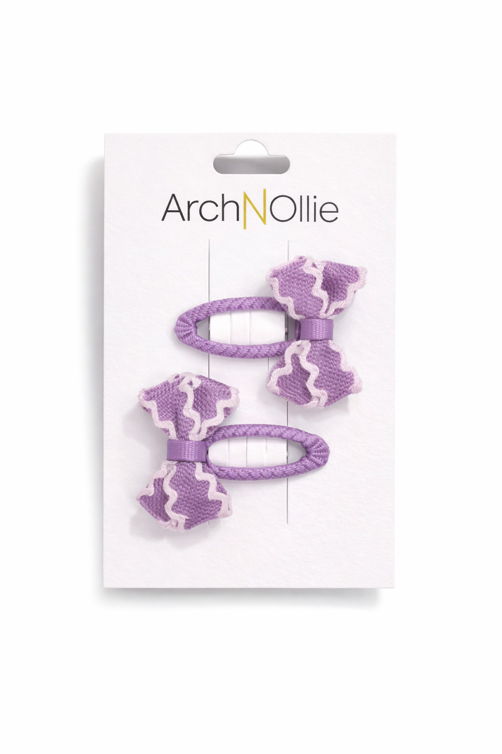 Mini Ric Rac Snap Clip - Lavender