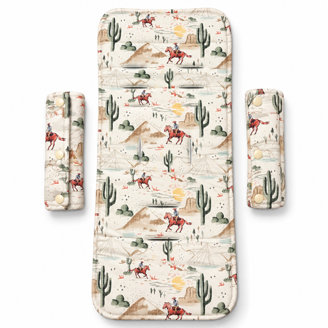 Wild West Reversible Pram Liner