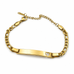 18K Gold Plating Engraved Plate Heart