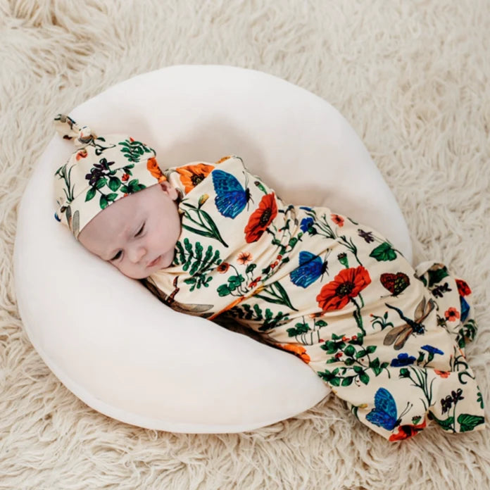 Vintage Insect Gift Set Jersey Swaddle with accessories Vintage Insects