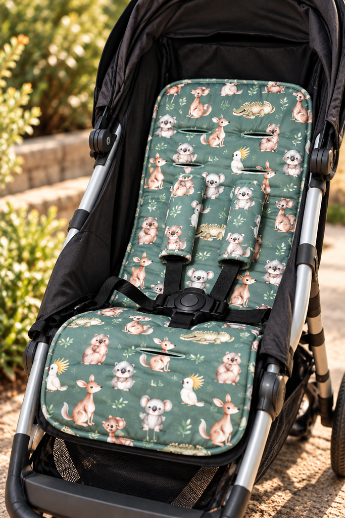 Australian Animal Reversible Pram Liner