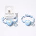 Bobble Bands Heart Bows - Blue