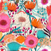 Australian Florals Reversible Pram Liner