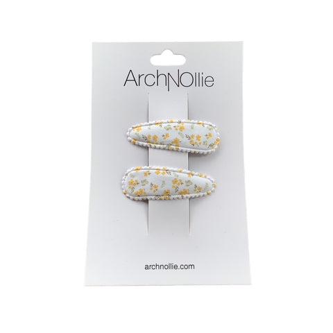 Coco Snaps Twin Pack - Light Yellow Floral