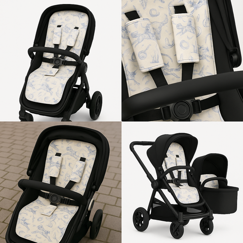 Universal Pram Liner - Rodeo Cowboy