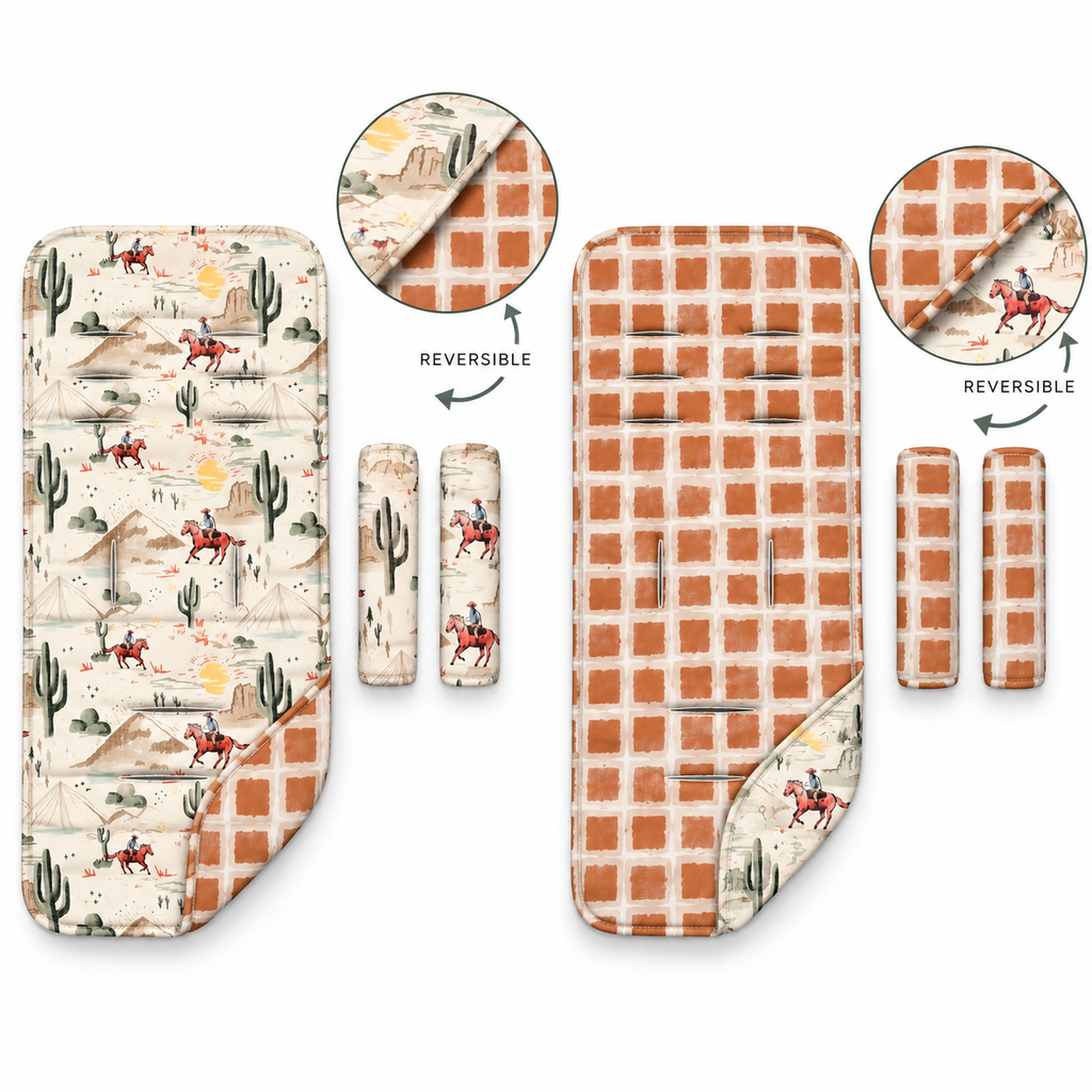 Wild West Reversible Pram Liner