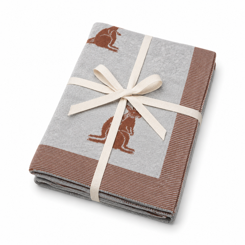 Cotton Baby Blanket - Kangaroo