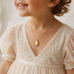 18K Gold Plated Necklace - Princess Drop