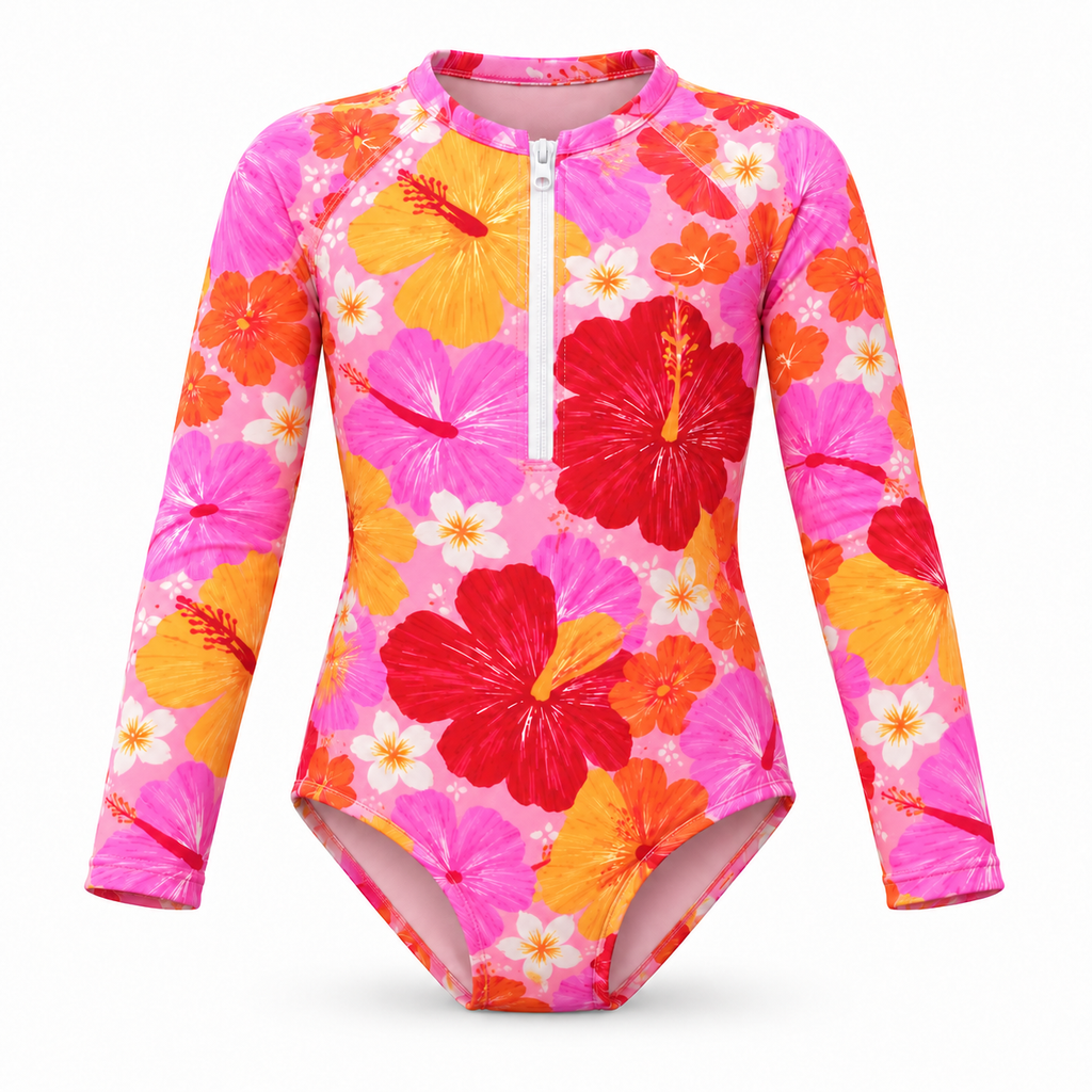 Hibiscus Single Sided Swimsuit