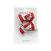 August Linen Garnet Stripes - Piggy clips