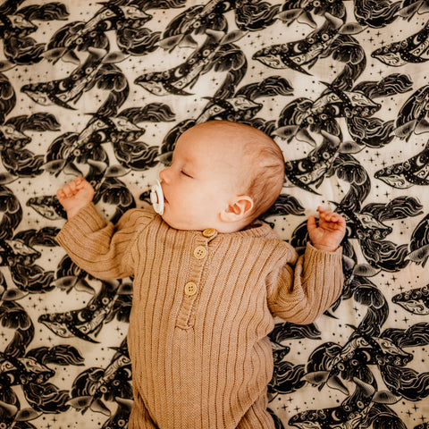 Whale Organic Cotton Swaddle