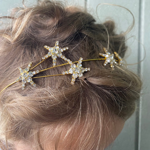 Yuletide Star Christmas Crown Tiara - Two colours