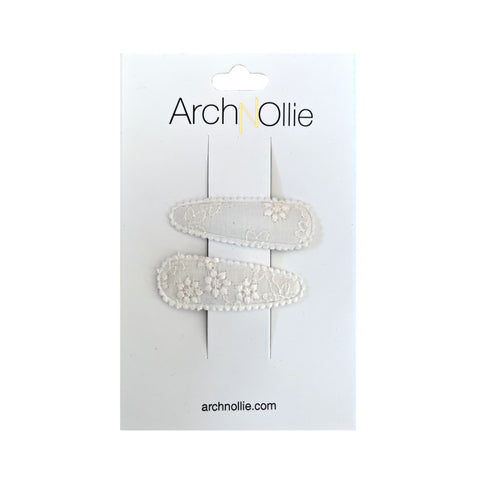 Broderie Anglaise Twin Pack - Cream